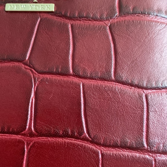 Kate Spade Faux Crocodile embossed cosmetic case - Picture 7 of 13